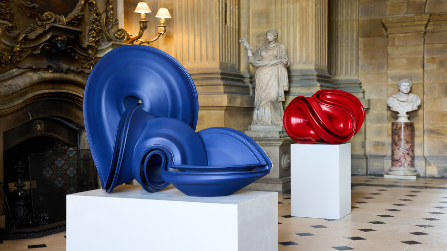 McCormack Bronze 2007 Red Square Bronze 2015. Tony Cragg at Castle Howard. Photo by David Lindsay