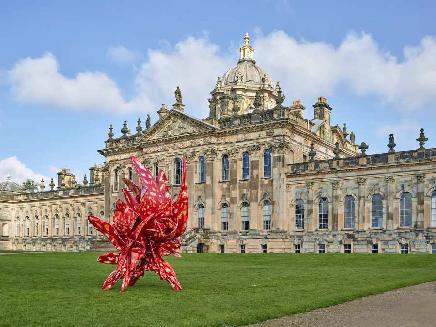 Tony Cragg 030524 Industrial Nature Aluminium 2024. Tony Cragg at Castle Howard